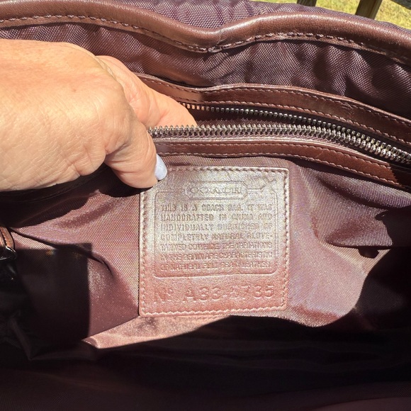 Coach vintage brown leather saddle crossbody messenger business bag #5735 unisex - Picture 10 of 12